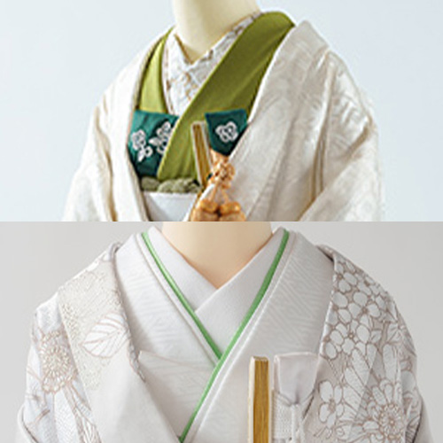 緑無地＆ライトグリーン